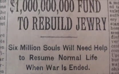 Old Newspaper Says SIX MILLION JEWS Died in 1915-1938 Before Holocaust