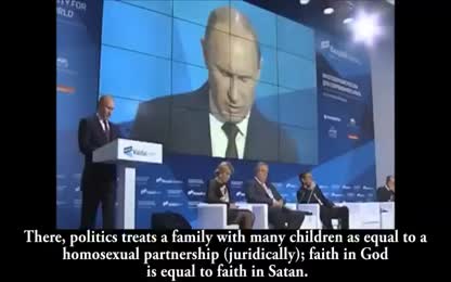 Putin giving G-20 member Countries hell! Telling them how they&#8217;re destroying their own countries culture and Christianity by pushing perversion, pedophilia, and hate for normal family unit! 