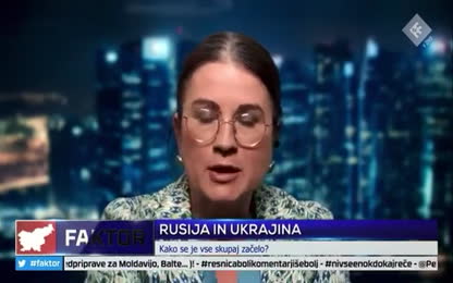 Polona Frelih novinarka RTV SLO in časnika Delo je v oddaji Faktor lepo opisala stanje v Ukrajini