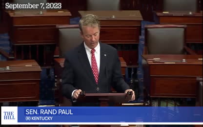 WATCH Rand Paul DEMANDS Unanimous Consent To RESCIND Covid Vax- Mask MANDATE For U.S. Senate Pages