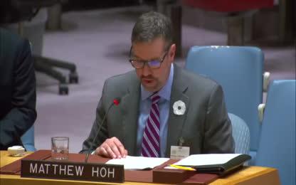 An Apocalyptic Point of No Return Matthew Hohs Remarks at the UNSC Briefing on Ukraine