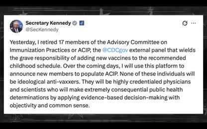 RFK Jr. DROPS A BOMBSHELL_ FIRES Entire CDC Vaccine Board! Game Changer for America’s Children