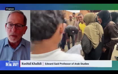 Palestinian American Scholar Rashid Khalidi on Israel, U.S. & Palestine - starving and killing Palestinians
