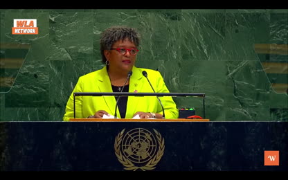 Barbados PM DESTROYS Israel & U.S. at UN LIVE – “They Make a Desert and Call It Peace!”