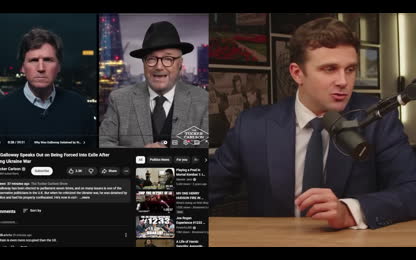 BOMBSHELL_ UK BANS GEORGE GALLOWAY, TUCKER CARLSON INTERVIEW