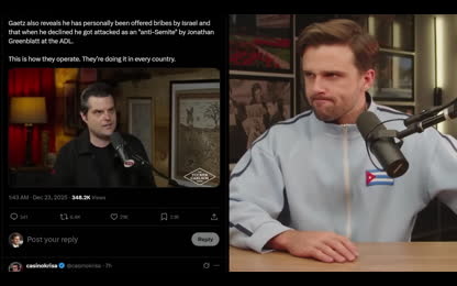 MATT GAETZ UNMASKS MOSSAD BLACKMAIL RING ON TUCKER CARLSON