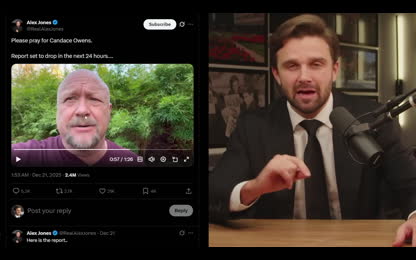 UNHINGED ALEX JONES CLAIMS CANDACE OWENS IS CIA