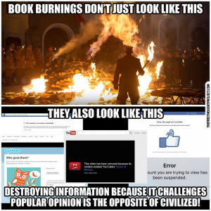 Important Videos - books burnings and censoring