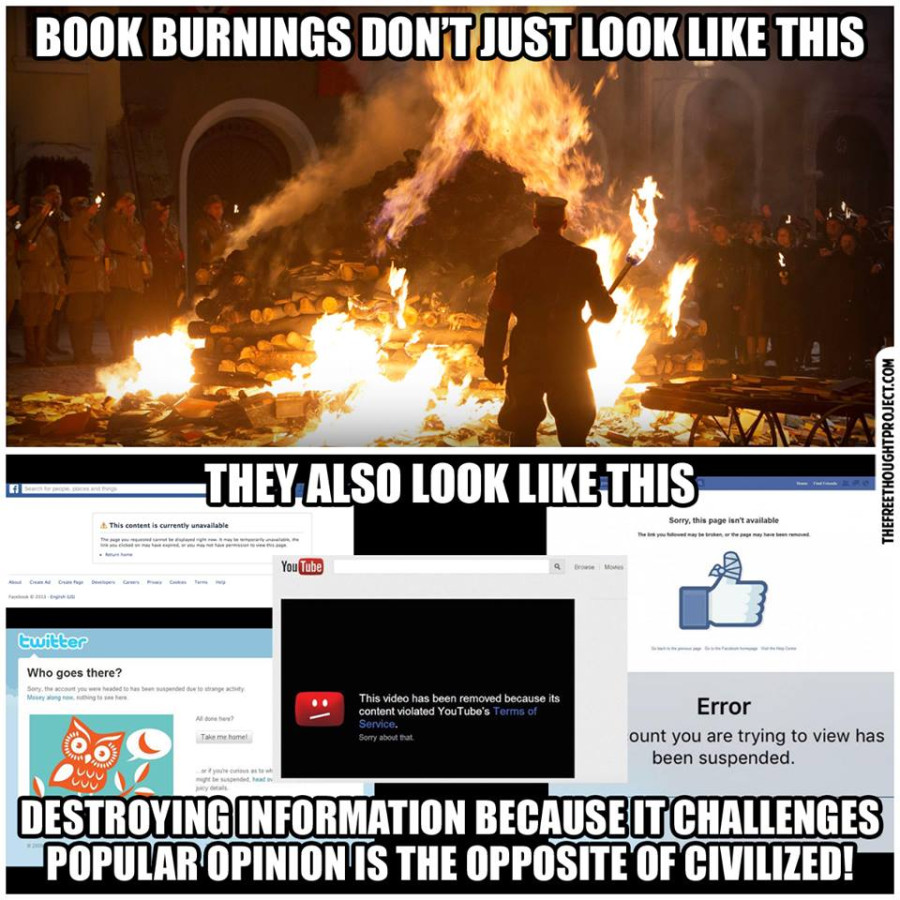 Important Videos - books burnings and censoring